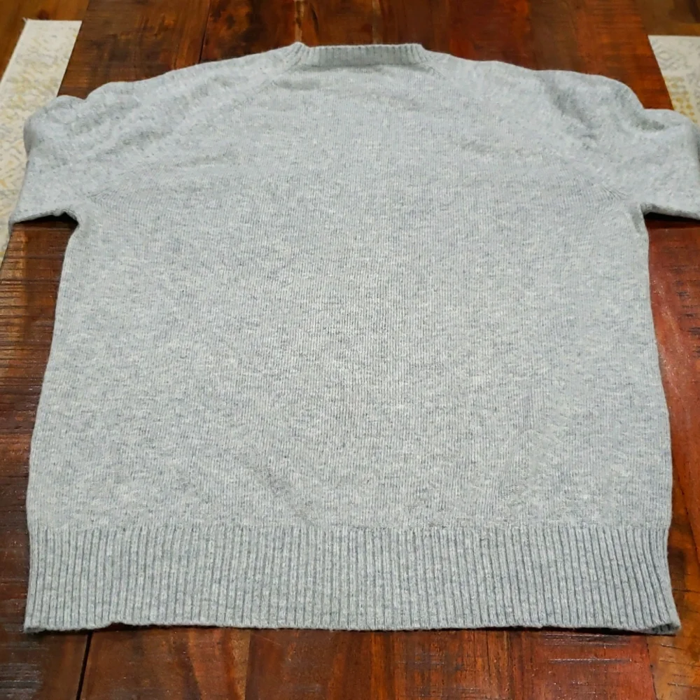 J. Crew Wool Crewneck Gray Sweater